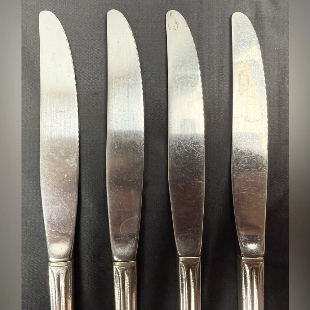 Vintage ONEIDA SILVER Park Lane-Chatelaine-Dowry (Silverplate)‎ Lot of 4 Knives